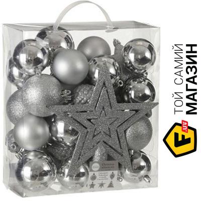 Набор елочных игрушек House Of Seasons Шар серый, 40шт. (8718861624120) 
Набор елочных игрушек House Of Seasons Шар серый, 40шт. (8718861624120)