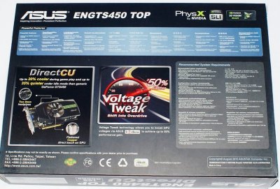GeForce GTS450 1GB, 128bit, DDR5 (ENGTS450 DirectCU TOP/DI/1GD5) 