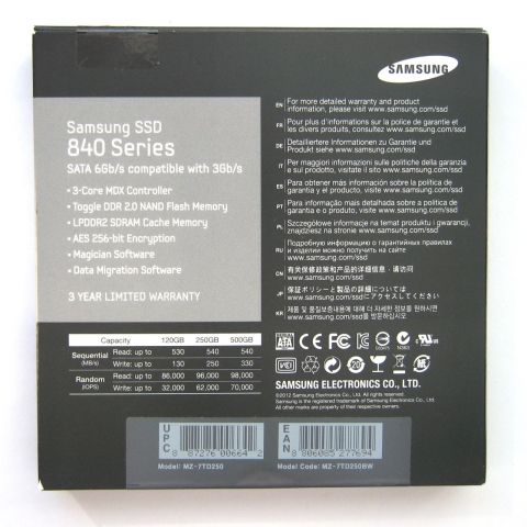 SATA 250Gb (MZ-7TD250BW) 840, 2.5" фото