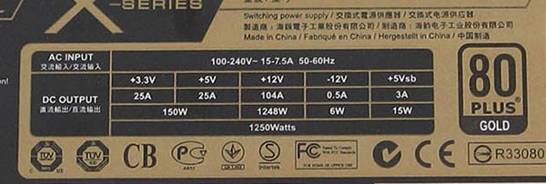 ATX 1250W (SS-1250XM)