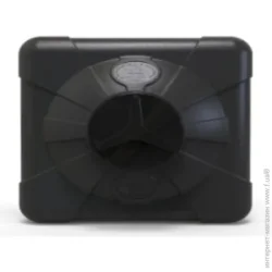 Летний душ  Бак для душа округлый – 100 л черный (ЛИТОЛАН) 146420