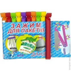 Кліпса Затискачі для пакетів Данді 10 шт.