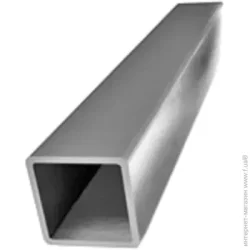 Труба профильная прямоугольная 10x10x1 мм 3 м.п. ASTM A554 зеркальная