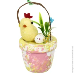 Прикраса великодні Кошик 14х7х7 см G2022-110