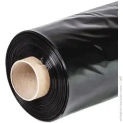 Плівка поліетиленова будівельна 1,5x100 м чорний 80 мкм рукав