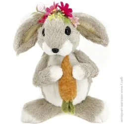 Декорация пасхальная кролик с морковью 16х22 см (YH20067-7)
