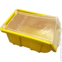 Лоток Ємність для металовиробів модульна з кришкою 170х110х75 мм жовта