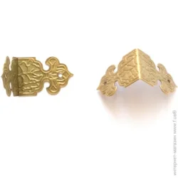 Куточок декоративний стара латунь 17х25 мм 2 шт.
