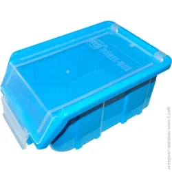 Лоток для мелких деталей с крышкой 17x11x7.5 см синий