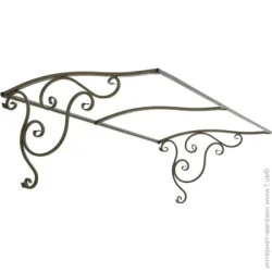 Кронштейн для козирка Альфа 2000х1000х620 мм антична бронза