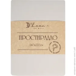 Простынь Моно 240x220 см бежевый