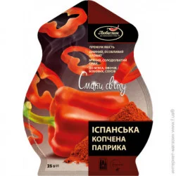 Специи Паприка молотая испанская копченая "Вкусы мира" 25г ТМ Любисток