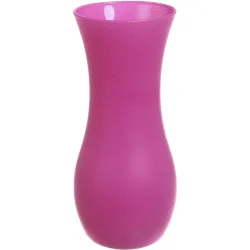 Ваза скляна маленька лілія 25 см рожевий