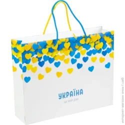 Подарункова упаковка Пакет подарунковий Україна 25x31x8 см
