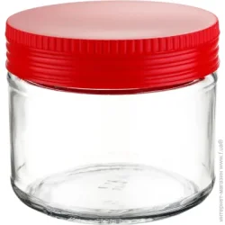 Емкость Банка стеклянная 280 мл кз пластиковой крышкой 82 мм Италия 82284