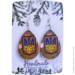 Сережки Тризуб 2,9x5 см S-2203