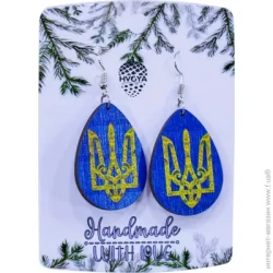 Сережки Тризуб 2,9x5 см S-2206