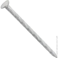 Гвозди винтовые 3.1x50 мм вес белый цинк