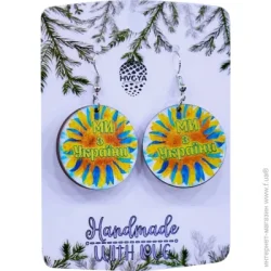 Сережки Соняшник України 3,2x4,5 см S-2239