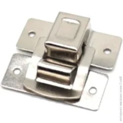 Замок декоративний срібло 34х30 мм 1 шт.