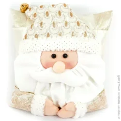 Подушка  декоративная Декорация новогодняя подушка Санта 36 см