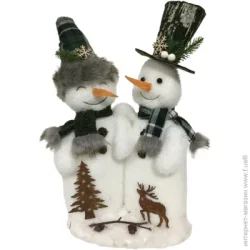 Декорация новогодняя Пара снеговиков 36 см EPI-F418A707-19