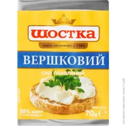 Сир ТМ Шостка плавлений Вершковий 38% 70 г