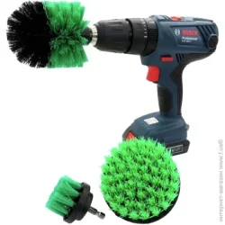 Набор щеток 100 мм для  Набор щеток пластиковых для дрели 3 в 1