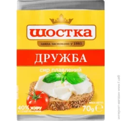 Сир ТМ Шостка плавлений Дружба 40% 70 г