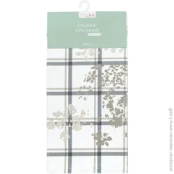 Полотенце для кухни  Полотенце кухонное Гербарий 40x60 см клетчатый