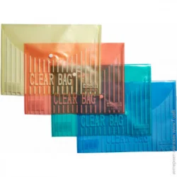 Папка-конверт A4  Папка-конверт на кнопке А4, PP, 4-206, 4OFFICE, цвет в ассортименте в ассортименте