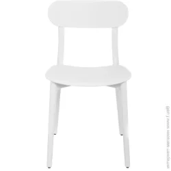 Стул пластиковый Бама 52х43х79 см / белый