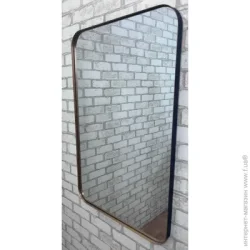 Зеркало в алюминиевой раме 60х90 (ЕЗ-01000) TM30092-чорное/золото