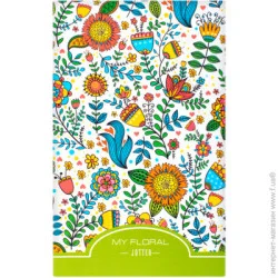 Блокнот Книга для записів 80 р., інтегрована обкладинка, В6, 80 л., обкл-микротиснення + пантон, чисті аркуші