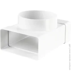 Тройник для плоских и круглых каналов 832 60*204/125