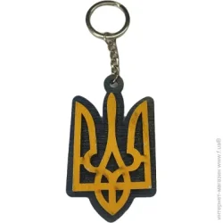 Брелок Тризуб жовто-синій
