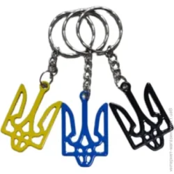 Брелок Брелоки для ключів "Тризуб" колір в асортименті