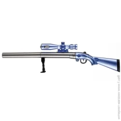 Ручка гелева Гвинтівка синя чорнило синє