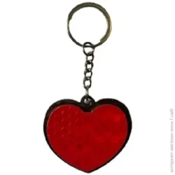 Світловідбивний брелок червоний Серце