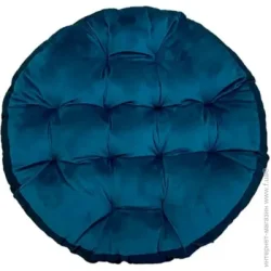 Подушка на стул велюровая круглая молли