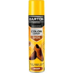 Спрей-краска для замши, нубука и велюра BARTON коричневый 300 мл