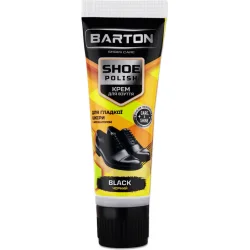 Крем для обуви BARTON для гладкой кожи с аппликатором 75 мл черный