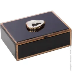 Шкатулка для украшений Boucher 20,5x15x7 см черная