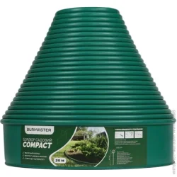 Садовый бордюр  Бордюр газонный COMPACT 20 м зеленый