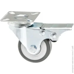 Колесо поворотне з майданчиком і гальмом d50 мм Longway 3054-50(60х60)
