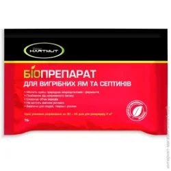 Биопрепарат порошок  Биопрепарат Doktor Hartmut для выгребных ям и септиков 75 г для использования в выгребных ямах биотуалета