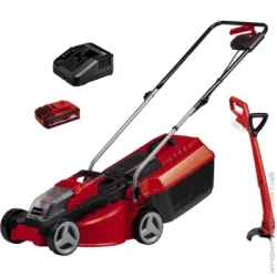 Газонокосарка акумуляторна  Einhell PXC GE-CM 18/30 Li (1x3.0 Ah) +  тример акумуляторний PXC GC-CT 18/24 Li P 3413155+ 3411104