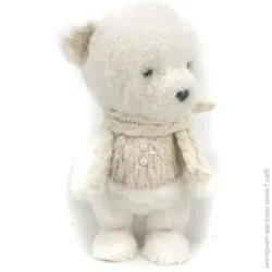 Фигурка под елку Декорация новогодняя мишка тедди (F1960920) 31 см