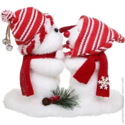 Декоративная фигура Пара снеговиков F418A643-1 20 см