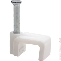 Цвяхи Скоба плоска F-5 50 шт. білий